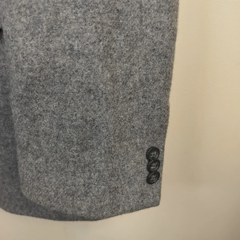 Banana Republic Modern Fit Wool Blazer 42R Mens Double Vent Professional Grey